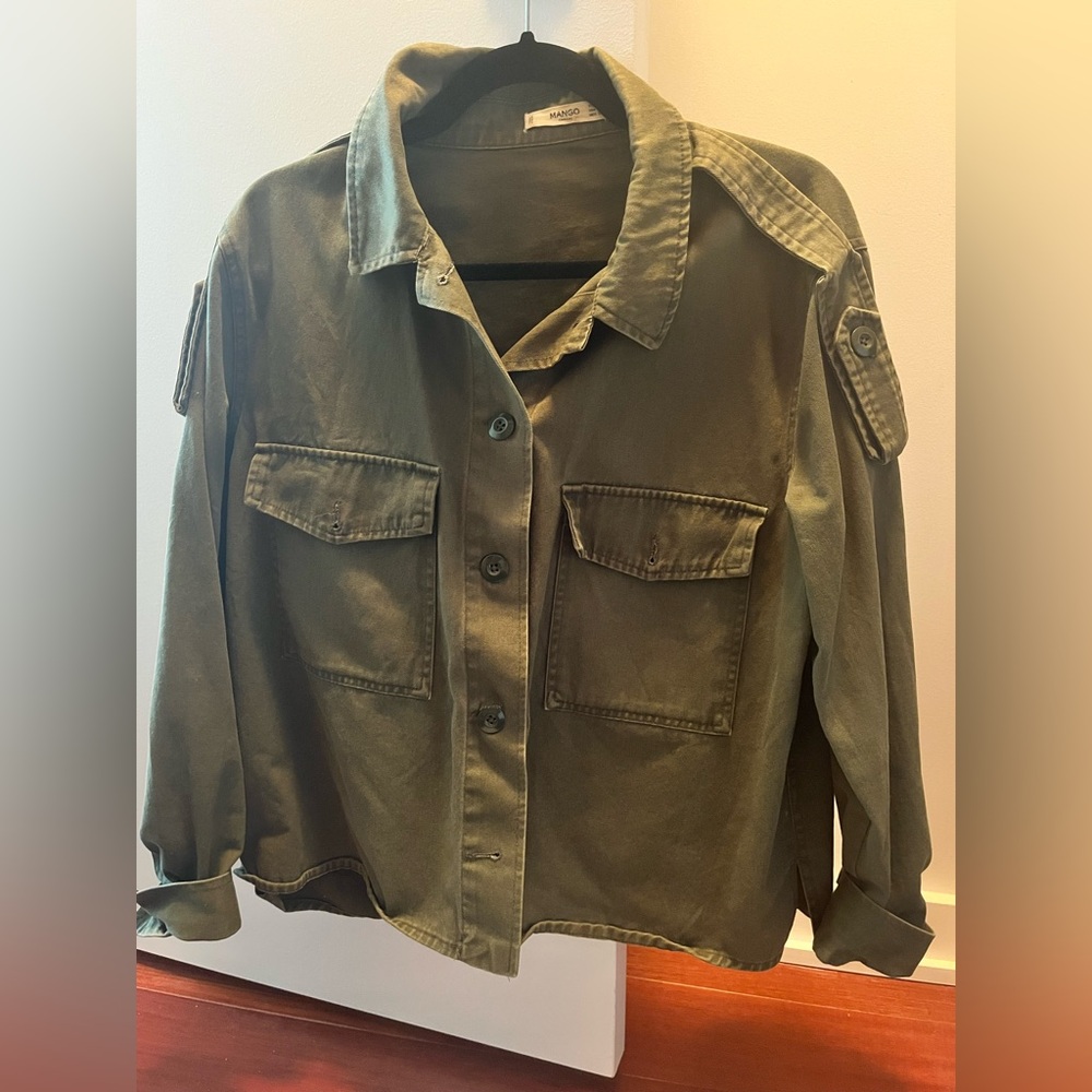Mango Green Utility Jacket